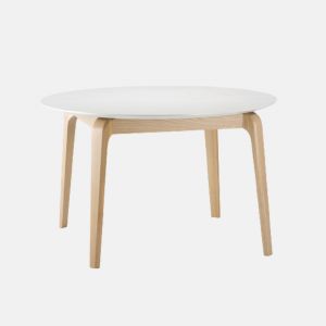 Folding table round SPACE black