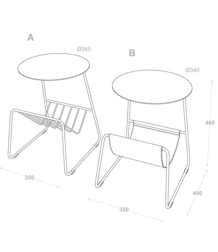 Купити Сoffee table QW with the metal shelf від MAIIMO