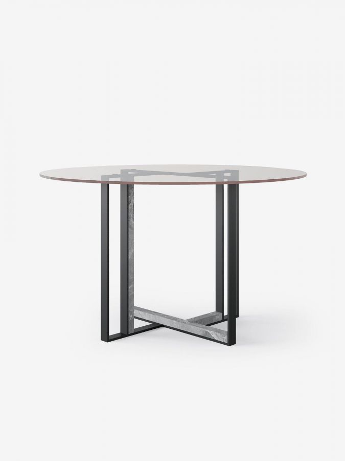 Купити Обеденный стол INK ROUND GLASS від MAIIMO