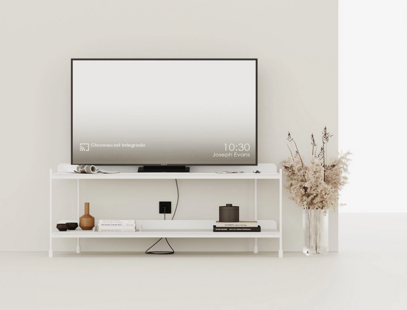 Купити Металлический стеллаж Spacious TV Stand для зоны ТВ (деревянные полочки) від MAIIMO