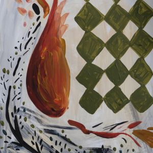Картина Abstract Flame 30*21 см