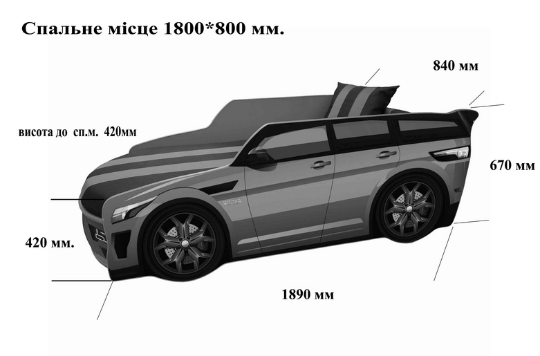 Купити Кровать-машинка Range Rover "PREMIUM" від MAIIMO
