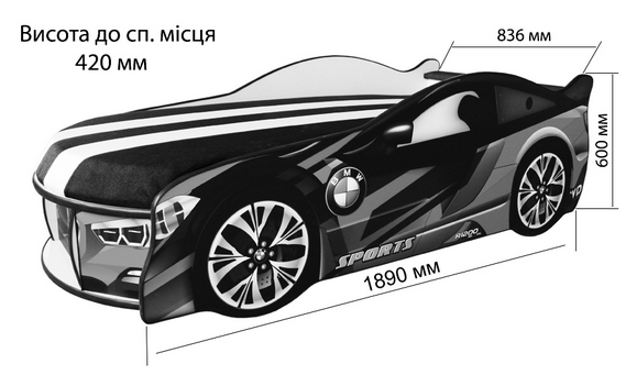 Купити Bed car "SPACE BMW" від MAIIMO