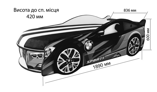 Купити Кровать-машинка "SPACE MERCEDES" від MAIIMO