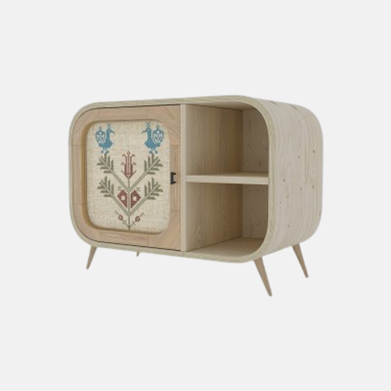 Купити Bedside table PLETENO XL natural with embroidery від MAIIMO