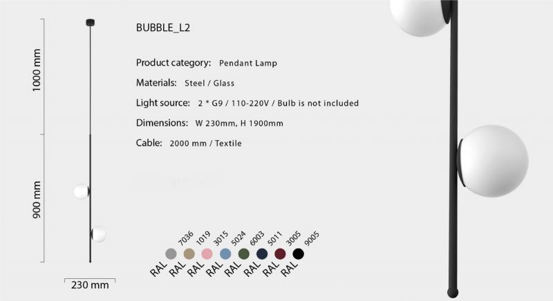 Купити Підвісний світильник Bubble L2 від MAIIMO