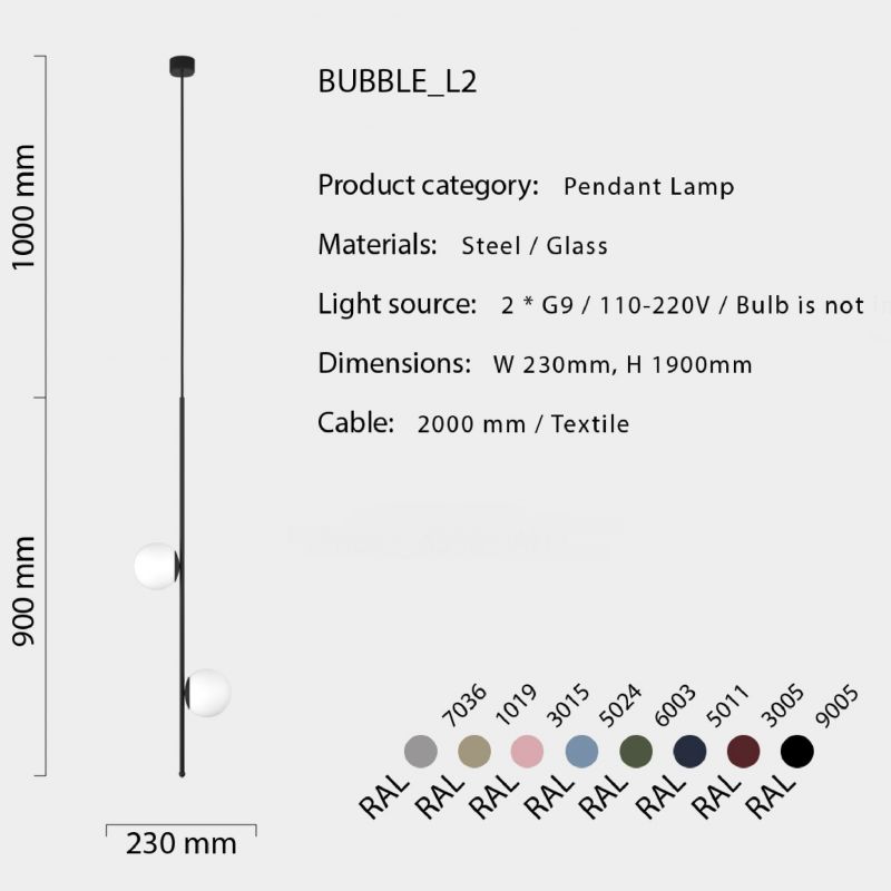 Купити Підвісний світильник Bubble L2 від MAIIMO