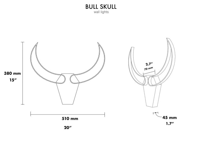 Купити Бра BULL SKULL від MAIIMO