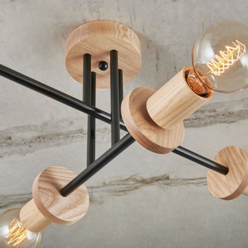 Купити Chandelier TOPAZ with wooden details від MAIIMO