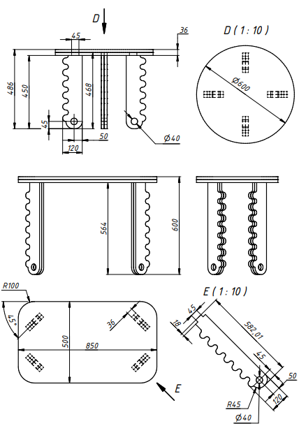 Купити Сhildren's table rectangular NUMO від MAIIMO