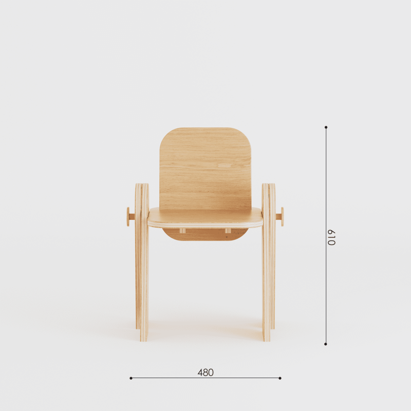 Купити Сhildren's chair ZABAVA with a back від MAIIMO