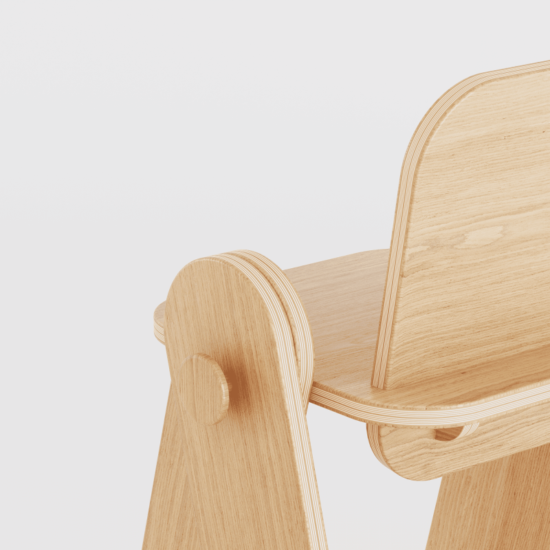 Купити Сhildren's chair ZABAVA with a back від MAIIMO