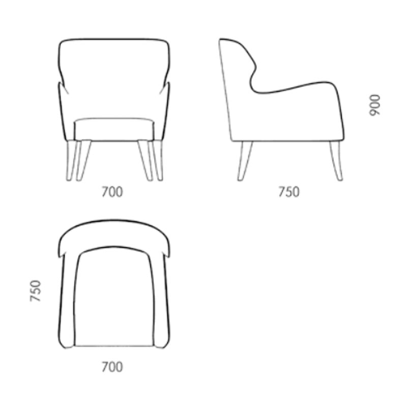 Купити Armchair Florans Slim Chair від MAIIMO
