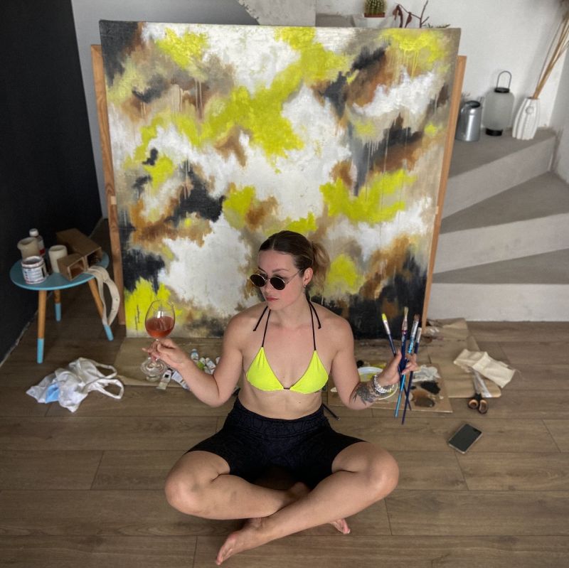 Купити Painting BEGINNING 140*140 cm від MAIIMO