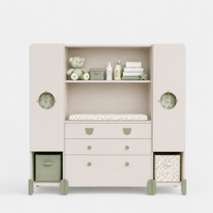 Mayson Changing Dresser + 2 Tall Cabinets