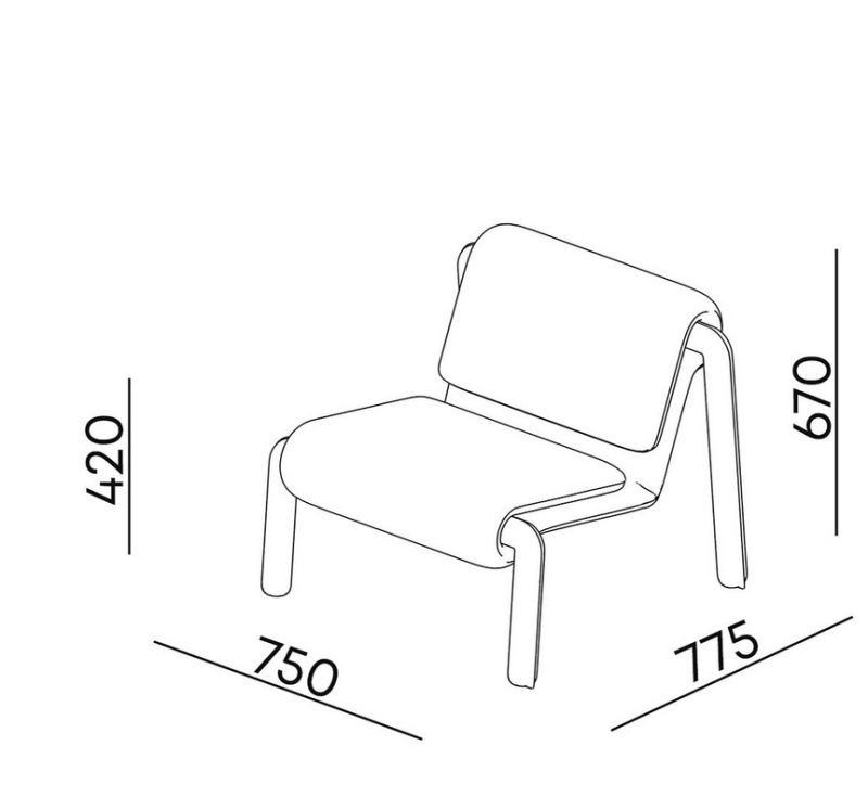 Купити Armchair Falda від MAIIMO