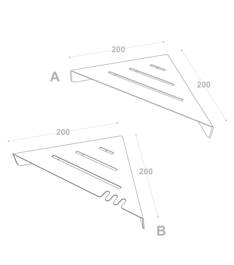Купити Corner shower shelf PLAIN CORNER від MAIIMO