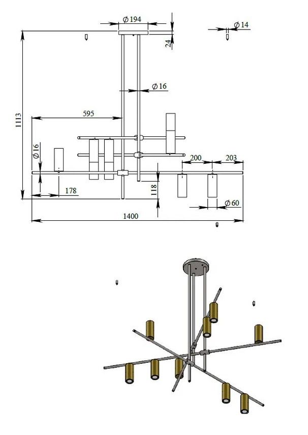 Купити Люстра CONSTRUCTIO L3 від MAIIMO