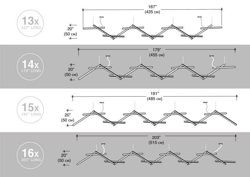 Купити Люстра DNA horizontal від MAIIMO