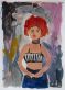 Купити Картина Mindful with Red Hair 29.7×21.0 см (А4) від MAIIMO