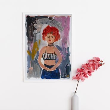 Картина Mindful with Red Hair 29.7×21.0 см (А4)