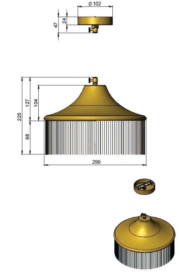 Купити Подвесной светильник LO FRINGE small від MAIIMO