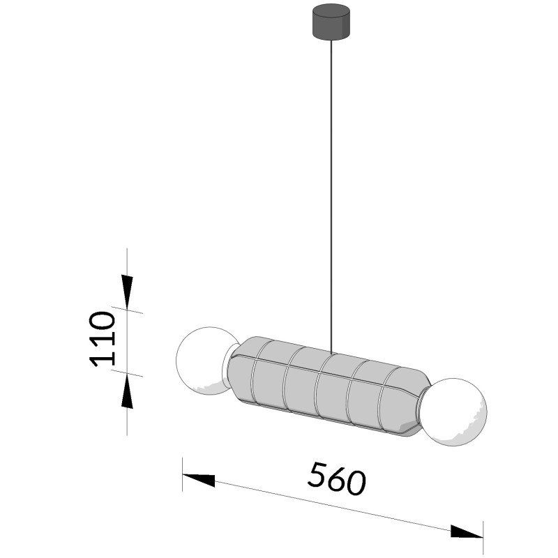 Купити Подвесной светильник Navazi horizontal lamp від MAIIMO