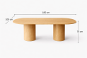Купити Living room table PLAVO OVAL natural birch plywood від MAIIMO