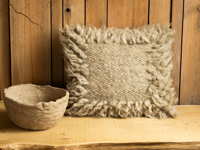 Купити Sheep wool pillow Meadow grass від MAIIMO