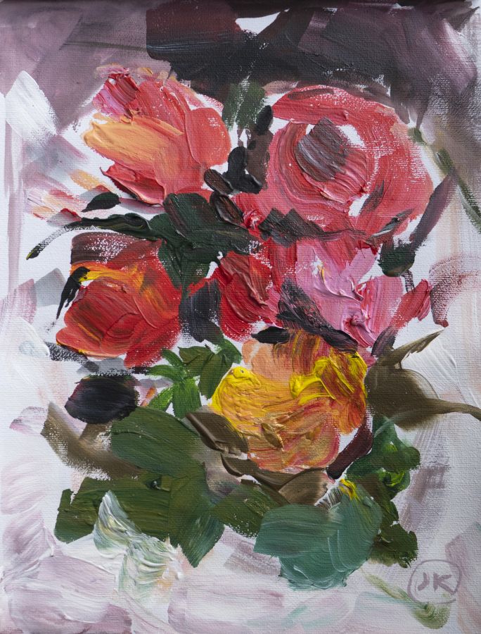 Купити Картина Roses in the Garden Painting 30*21 см від MAIIMO