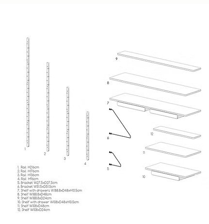 Купити Стелаж Twig M1 від MAIIMO