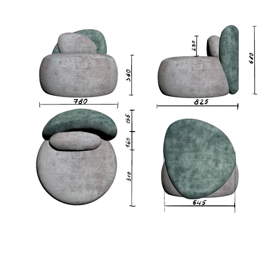 Купити Armchair PELUSTOK від MAIIMO