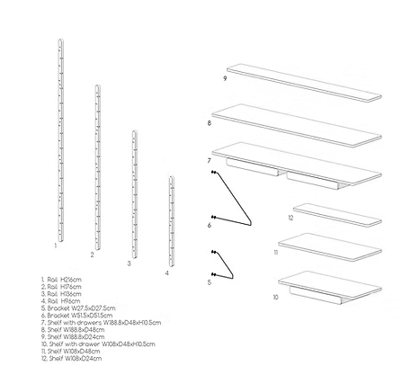 Купити Стелаж Twig M2 від MAIIMO