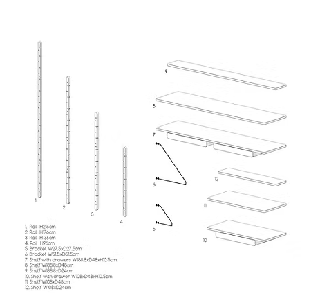 Купити Стелаж Twig M4 від MAIIMO