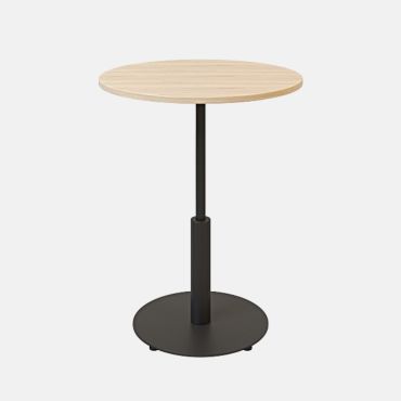 Table Round light IBIZA black