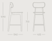 Купити Bar stool POLO від MAIIMO