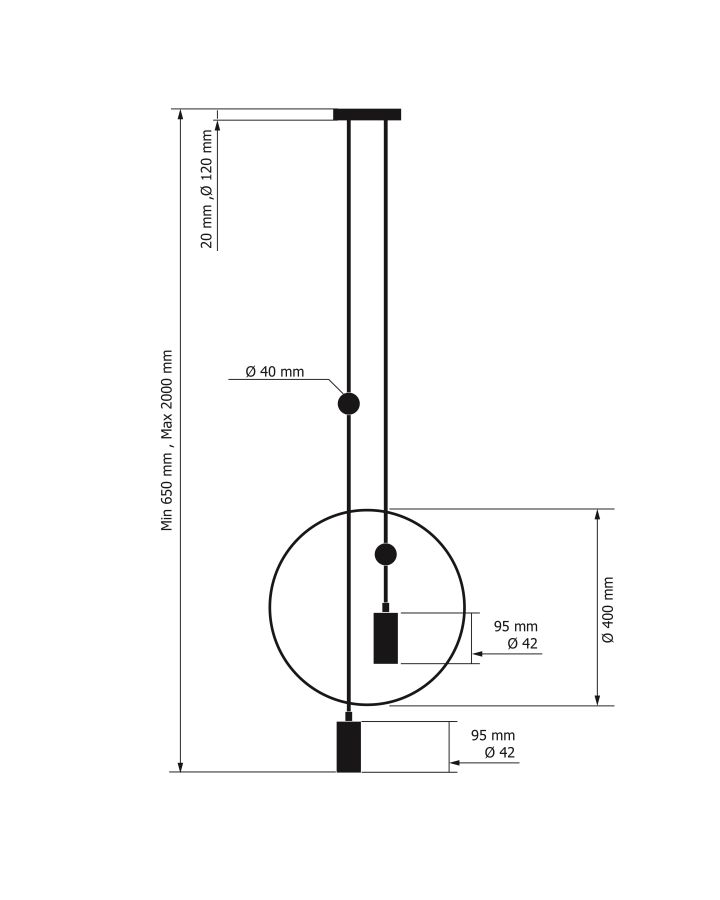 Купити Pendant lamp SUNDERLINE 2C від MAIIMO