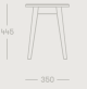 Купити Wooden stool RENATA від MAIIMO