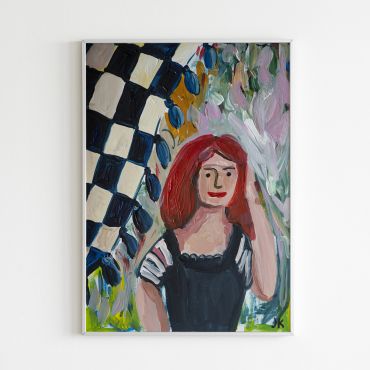 Картина The girl gazes into the future 29.7×21.0 см (А4)