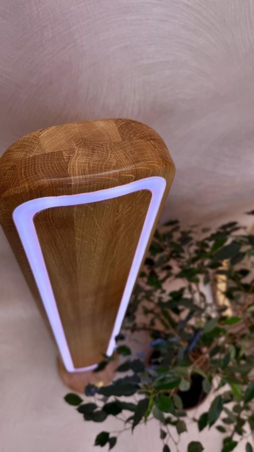 Торшер из дуба RGB LED с дистанционным управлением — MAIIMO