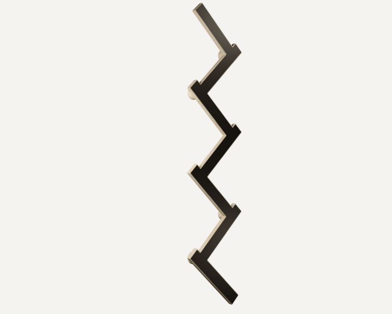 Купити Настенная вешалка ZIG-ZAG черная від MAIIMO