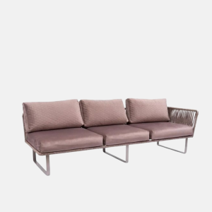 Outdoor sofa TWIST-M three-seater lounge with armrests
