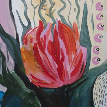 Картина Water Lily Rene Painting 30*21 см