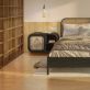 Купити Кровать деревянная с изголовьем SOLO черный від MAIIMO